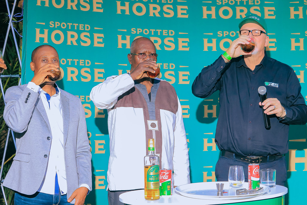 RES General Manager - Commercial, Mr. Muhawu Maziya, Board Member, Mr. Tim Shongwe and RES Managing Director, Mr. Nick Jackson at Spotted Horse Launch in August 2025 